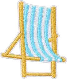 Striped Beach Chair