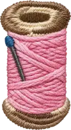 Pink Thread Spool